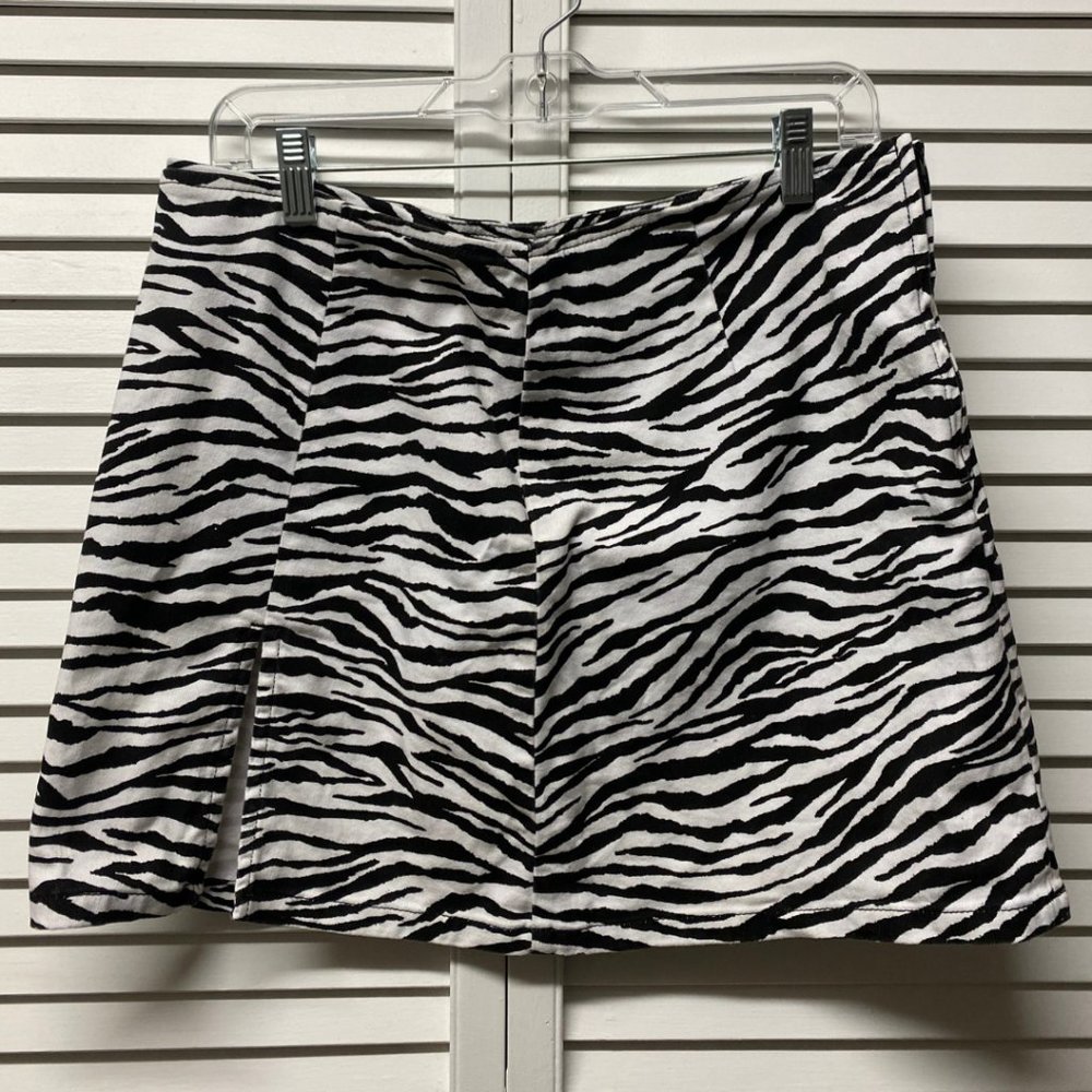 Urban Outfitters Zebra Print Mini Skirt
